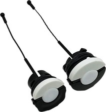Durable Black Replacement Fuel and Oil Caps for STIHL Chainsaws - 2 Pcs Set