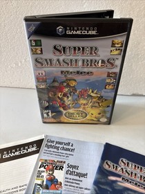 Super Smash Bros. Melee GameCube CIB Tested Black Label Clean!