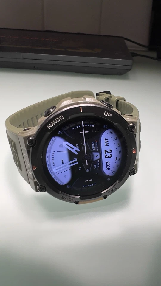 Amazfit T-Rex 2 Smart Watch Uhr GPS AMOLED 47mm Ember Black AKZEPTABEL, Foto 4 von 5