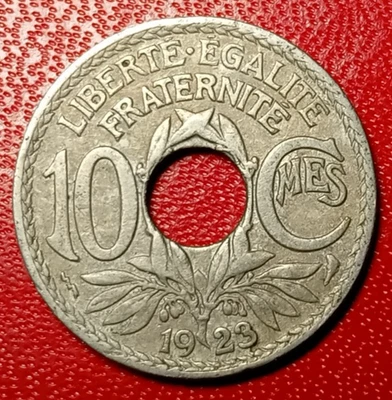 Rare 10 Centimes 1923 Poissy Lindauer Qualité + !!! France - Photo 1/2