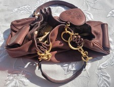 VINTAGE Juicy Couture Leather Hobo Bag - NO PEELING Hello? Pocket Y2K Brown