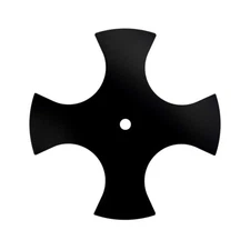 SaidiCo 9-Inch Star Edger Blade, Black, 1/2-Inch Center Hole, 0.090-In Thickness