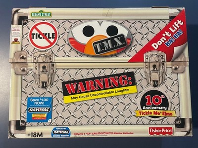 Tickle Me Elmo 10th Anniversary in Box Tested Works Fisher Price 2006 T.M.X.