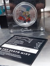 2022 Simpsons Krustylu Studios 1oz Silber PP Münze Perth Mint COA