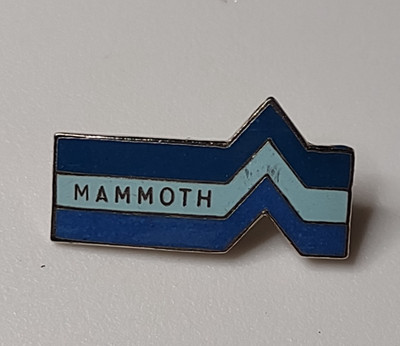 Vintage Blue Mammoth Ski Resort Souvenir Pin