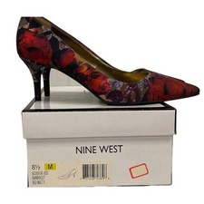 Nine West Margot Fabric Dress Pump, Multi Floral, Size 8.5 M