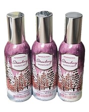 STRAWBERRY SNOWFLAKES Concentrated Room Spray, 3 Pcs. Bath Body Works NEW