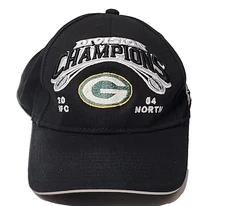 Green Bay Packers 2004 Division Champions Reebok On Field Hat Cap One Size