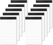 10 Pack Small Note Pads 3x5 Lined Writing Mini 3 x 5 Inch, White
