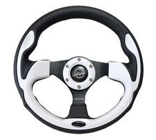 Nrg Pilota Series Universal Steering Wheel Double Riveted Spokes White Rst-001wt Nrg Pilota Series Universal Steering Wheel Double Riveted Spokes White Rst-001wt