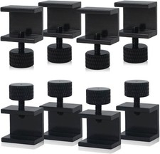 8PCS 3D Printer Glass Bed Clips, Lattice Fixing Clamp, Black