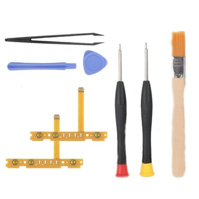 Joy Con Reparaturkit LCD Flex Kabel Schraubendreher Pinzette Switch OLED Cont...