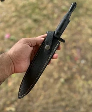 Custom Handmade Fixed blade Knife Leather Sheath For Double Edge Blade Case