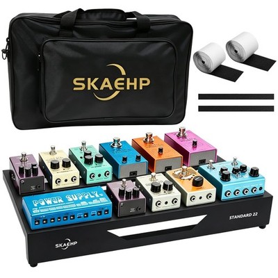 Guitar Pedal Board, Pedalboard 22'' x 12.5'' 5.45 lb Lightweight Aluminum Alloy...