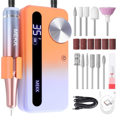 Nail Drill Kit,35000Rpm Electric Nail Drill Professional Electric Nail File with