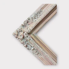 24X30 In Stock-Traditional compo XL ornate corners wood frame, ROSE GOLD