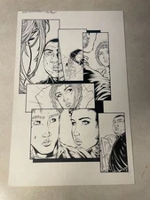 THE HAUNTED GRAY MATTERS #1 original comic art CHAOS POLICE DESIREE STITCH 2002