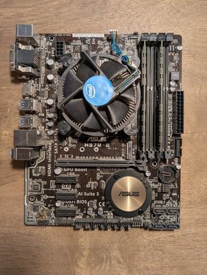 ASUS H97M-E Motherboard M-ATX w/Intel Core I7-4790 AMD 16gb of DDR3 RAM