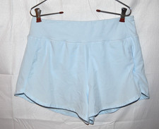 Women's YOGALICIOUS Light Blue Athletic Knit Shorts Size M
