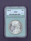 1884-O Morgan Silver Dollar $1 -  MS62 - New Orleans