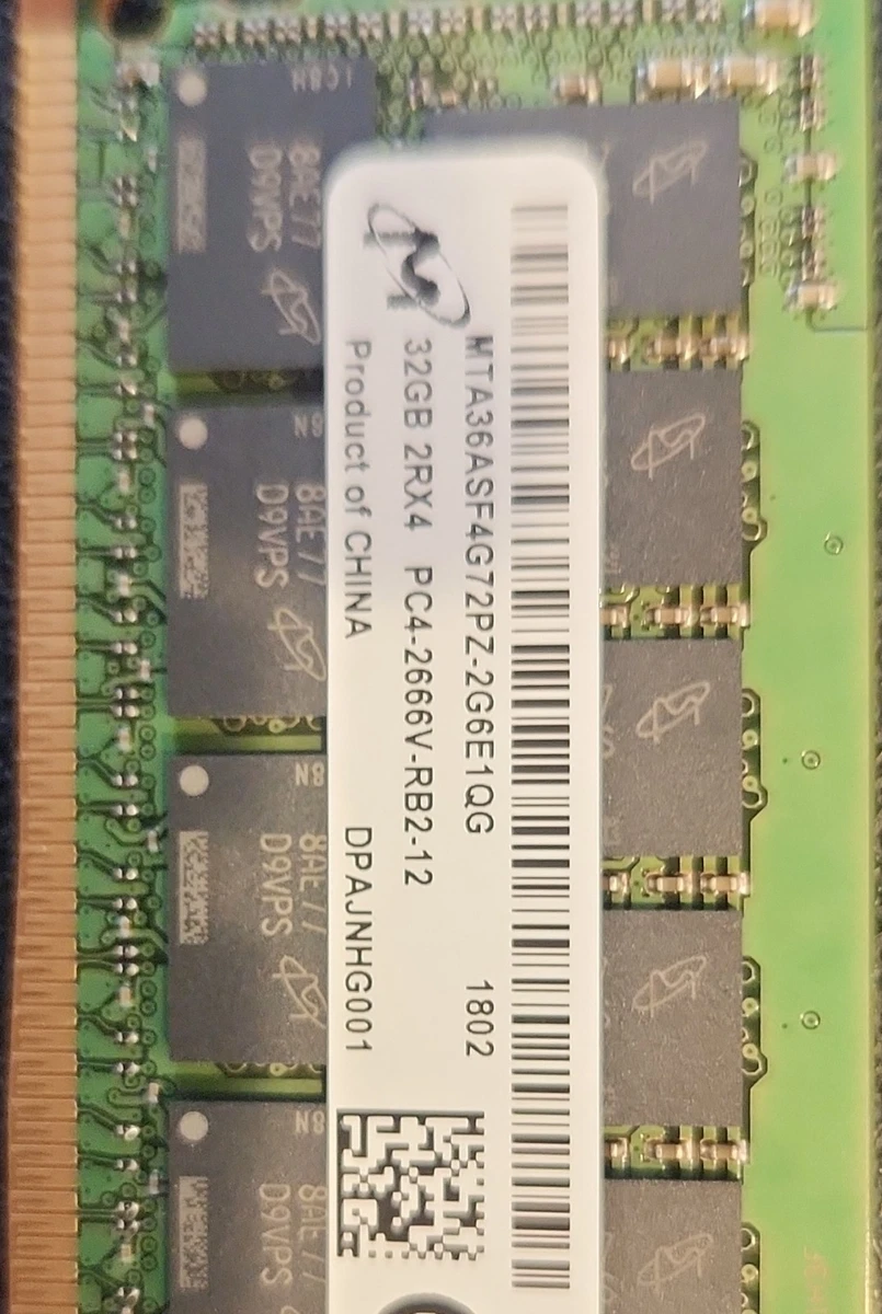 Preços baixos em Micron DDR4 SDRAM 32 Gb de capacidade Total de
