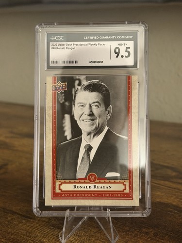 Upper Deck 2020 Presidential Weekly Packs #40 Ronald Reagan CGC 9.5 Graded