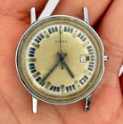 VINTAGE 1970s TIMEX MERCURY DATE WATCH MECHANICAL 33mm FOR PARTS REPAIR #4.4