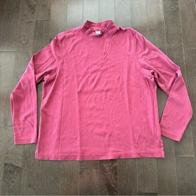 Peruvian Connection Classic Mockneck Fresco Red Burgundy Fall Layer XL