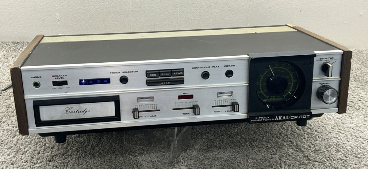 Vintage 1970s Electronics AKAI CR-80T 8 TRACK FM/AM Tuner 99779 | eBay