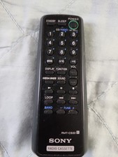 Sony oem RMT-CS33 Remote Control Radio Cassette Tested Working