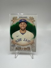 Topps Allen & Ginter Chrome George Springer #188 Green Refractor /99