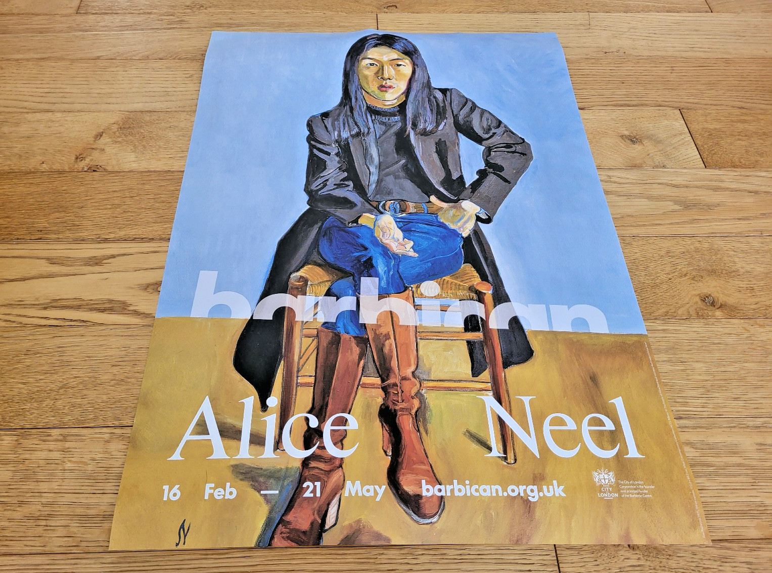 🟦 Alice Neel - Affiche originale d'exposition - Barbican Centre London -... image 9