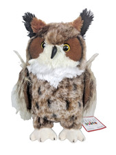 Douglas Great Horn Owl Plush Stuffed Animal Cuddle Toy RARE Realistic Plushie
