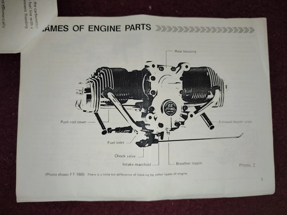 Original User Manual For OS GEMINI TWIN SERIES 2STROKE GLO RC Aero - Image 2 of 4