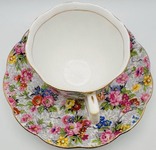 Vintage Royal Albert England Rose Chintz Floral Cup & Saucer; Teacup - Picture 11 of 13