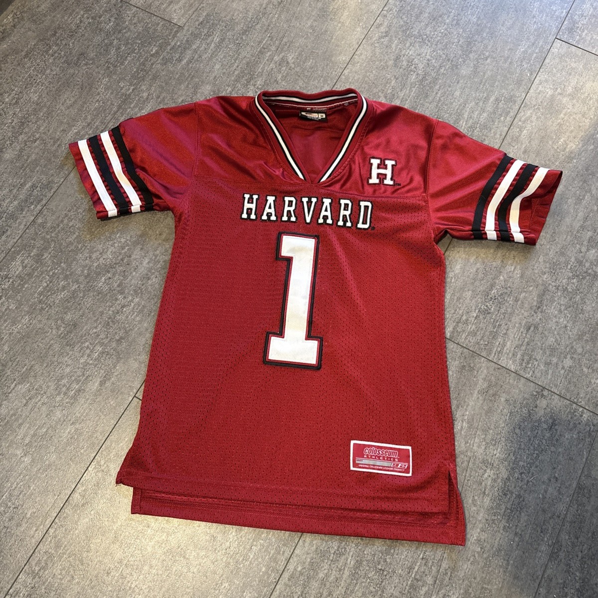Vintage Harvard Crimson Colosseum Football Jersey Embroidered #1