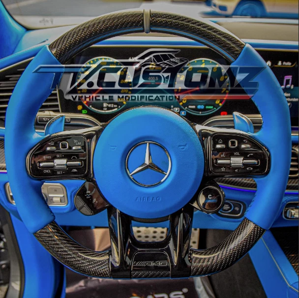 Mercedes Benz Customisable Carbon LED Steering Wheel A/C/E/S/G Class Plug & Play - Image 4 of 4