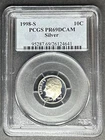 1998-S Silver Proof Roosevelt Dime PCGS PR-69 DCAM, Buy 3 Items, Get $5 Off!!