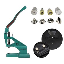 Press Stud Setting Tool Die Set 4 Part Green Hand Machine-10/12.5/15/17/20mm