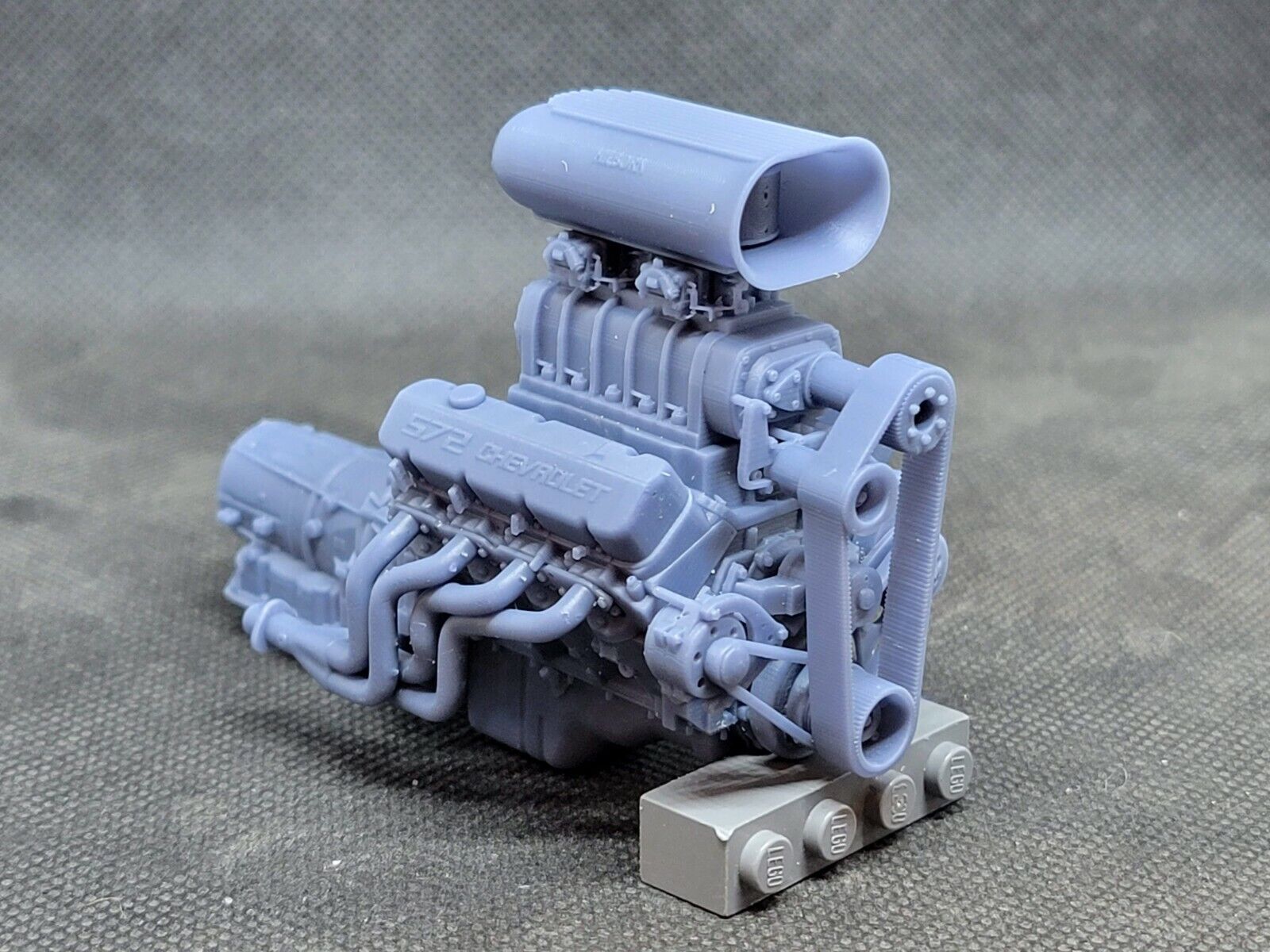 Blown 572 BBC model engine resin 3D printed 1:24-1:8 scale