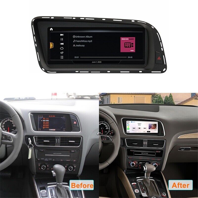 Android 13 Radio12.3 1920*720P 8 Core Car Multimedia Player For Audi Q5  2009 - 2017 RHD BT Carplay Auto WIFI 4G GPS Navigation