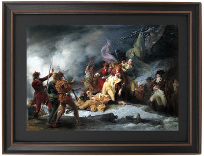 Framed The Death of General Montgomery in the Attack on Quebec by John Trumbull.