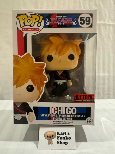 Funko Pop! Vinyl : Bleach - Ichigo Kurosaki #59 Hot Topic Exclusive Pre-release