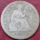 1853 Seated Liberty Quarter 25c Nicely Circulated #89632