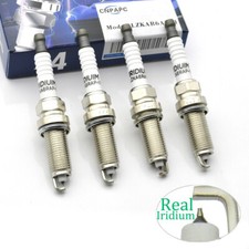 4PCS Spark Plug 22401-JA01B 2007-2017 DILKAR6A11 for Altima Rogue Sentra Iridium