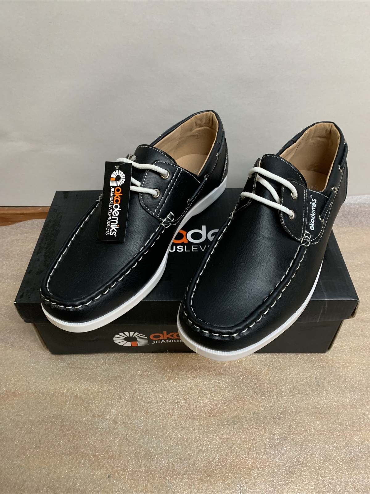 Black Loafers Boat Shoes 
