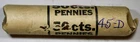 1945-D Lincoln Cent Original Bank Roll BU+ Coins B204