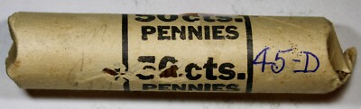 1945-D Lincoln Cent Original Bank Roll BU+ Coins B204 | eBay