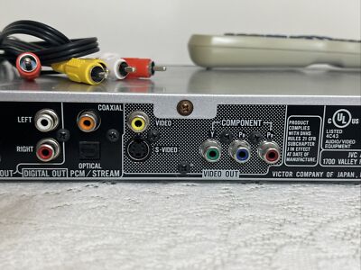 JVC Model XV-NP10S DVD/SUPER VCD/VCD/CD PLAYER Silver DVD