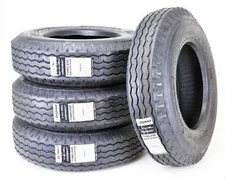 4 New Zeemax Heavy Duty Highway Trailer Tires 8-14.5 14PR LR G